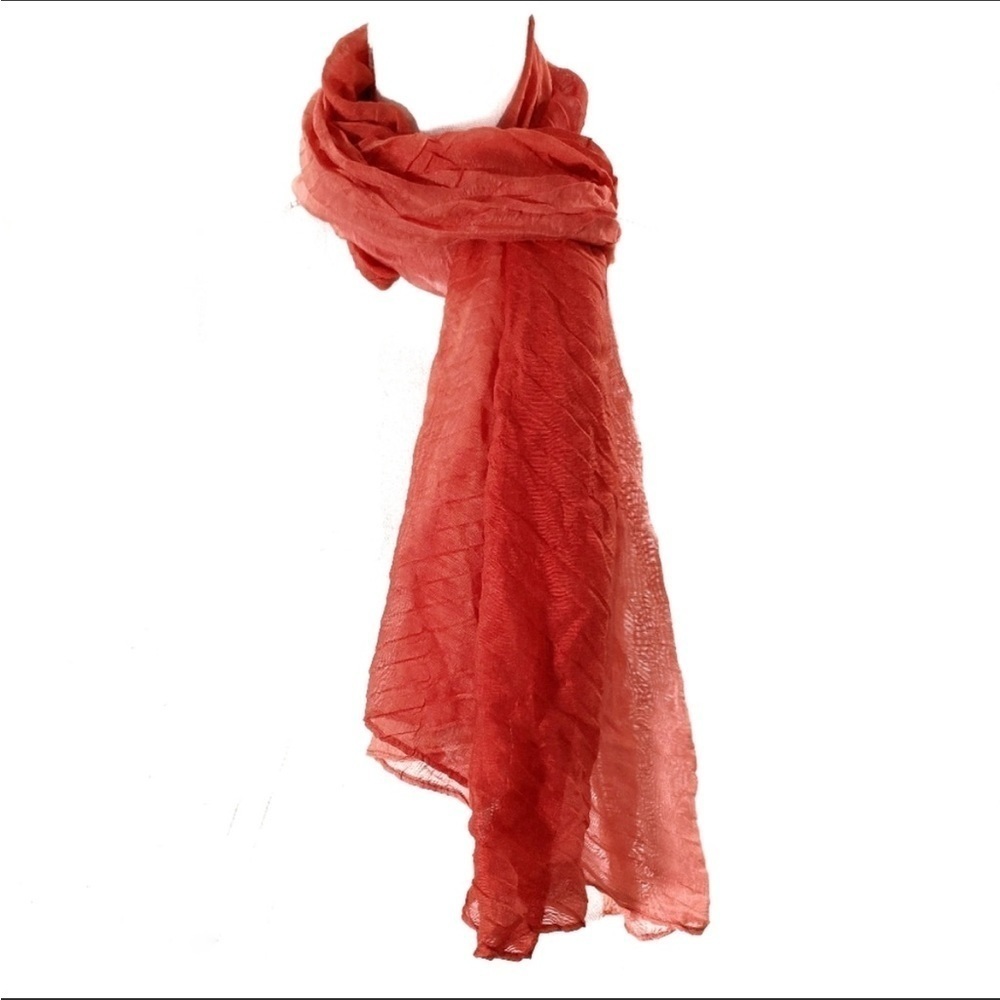 Christopher & Banks Sheer Red Scarf​​​​​​​